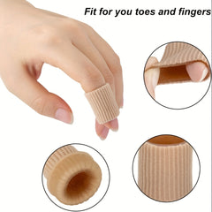 26pcs Toe Cushion Tube Toe Tubes Sleeves Gel Corn Pad Protectors 3 Sizes