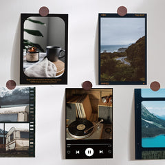10pcs Creative Postcards Indoor Wall Self Paste Photo Material