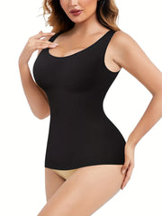 Compression Seamless Body Shaper Tank Top Solid Sports Activewear