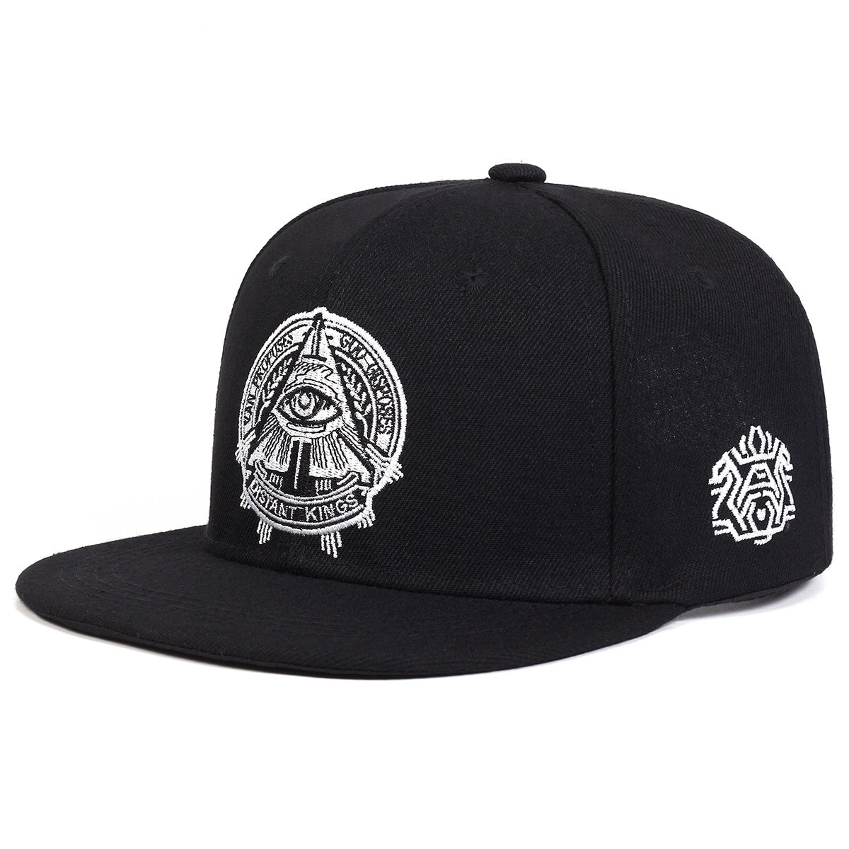 God's Eye Embroidered Men's Hip Hop Flat Brim Hat