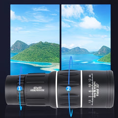 HD Monocular Telescope for Smartphone Photo, Long Distance Viewing