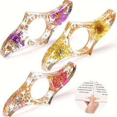 Resin Bookmark Dried Flower Thumb Book Support
