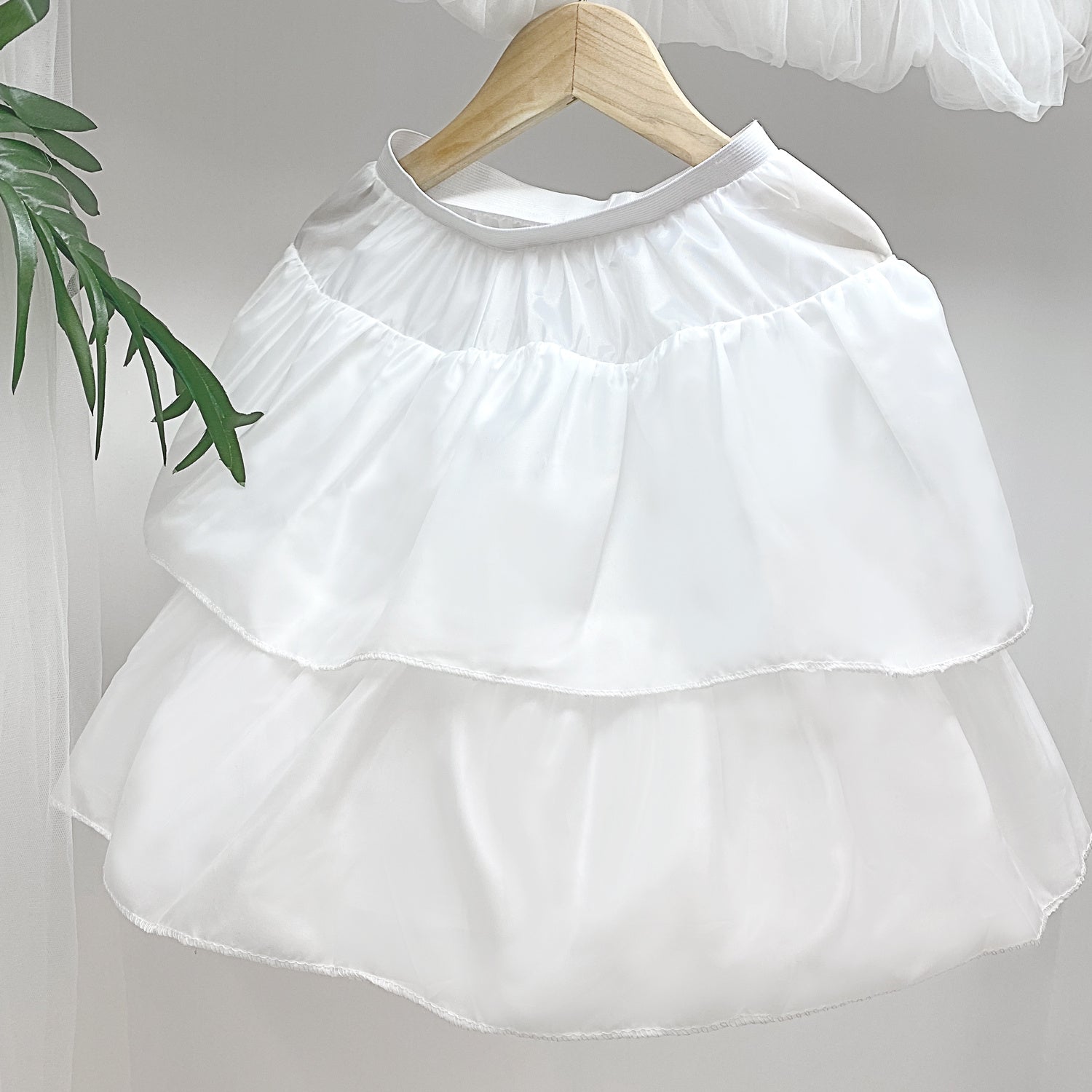 Girl's Crinoline Petticoat Tutu Skirt Ball Gown Short Half Slip