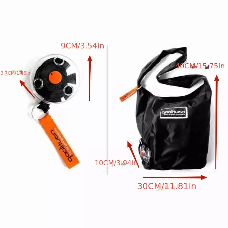 Nautiloop Small Folding Telescopic Disc Shopping Bag