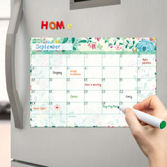 Magnetic Dry Erase Calendar for Refrigerator 17x12