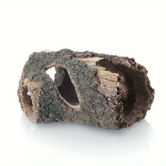 Hollow Tree Trunk Aquarium Ornament Hideout Decor for Betta