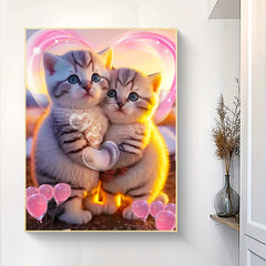 Love Kitten DIY 5D Diamond Painting Set