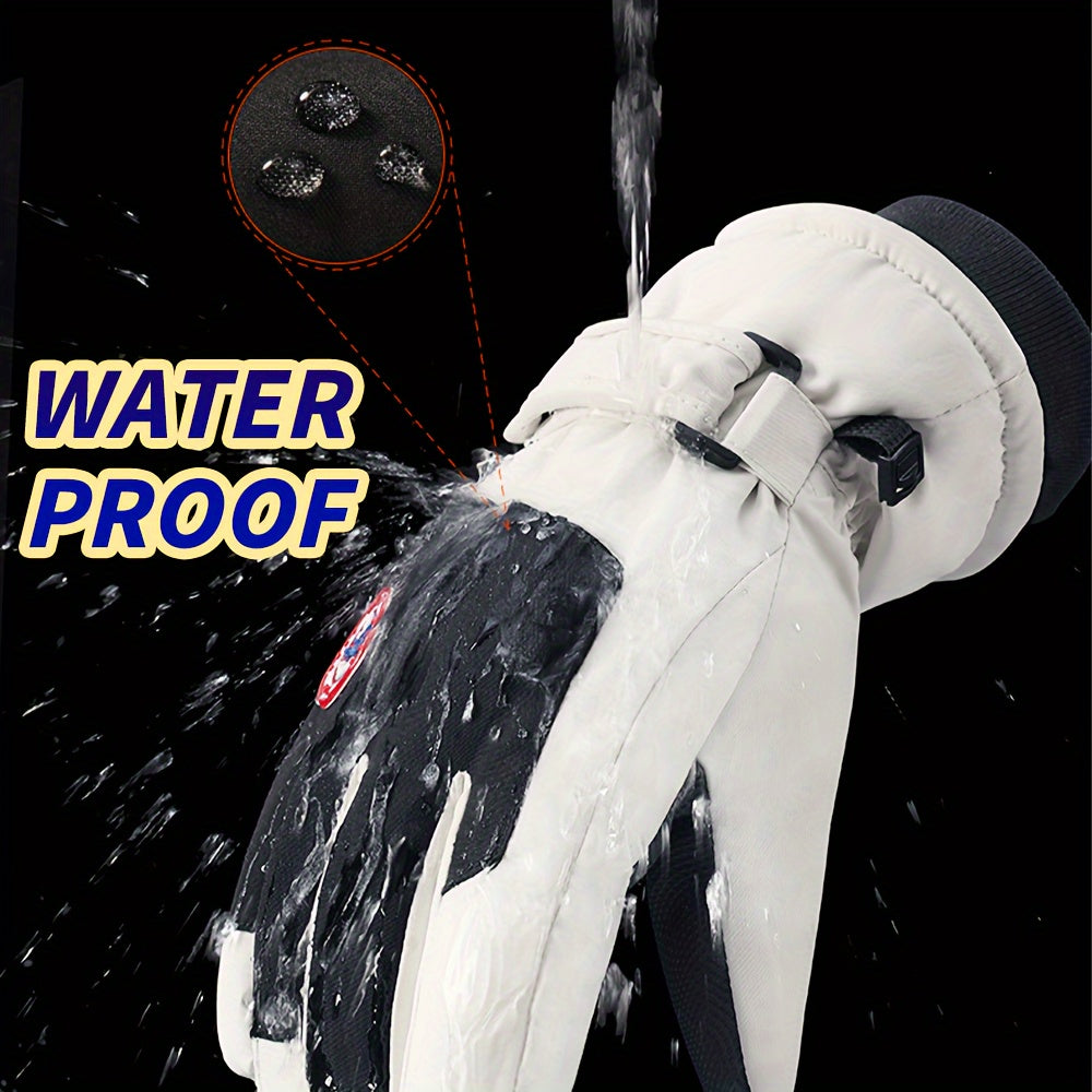 Winter Fleece Warm Gloves Full Fingers Thermal Touch Screen Gloves