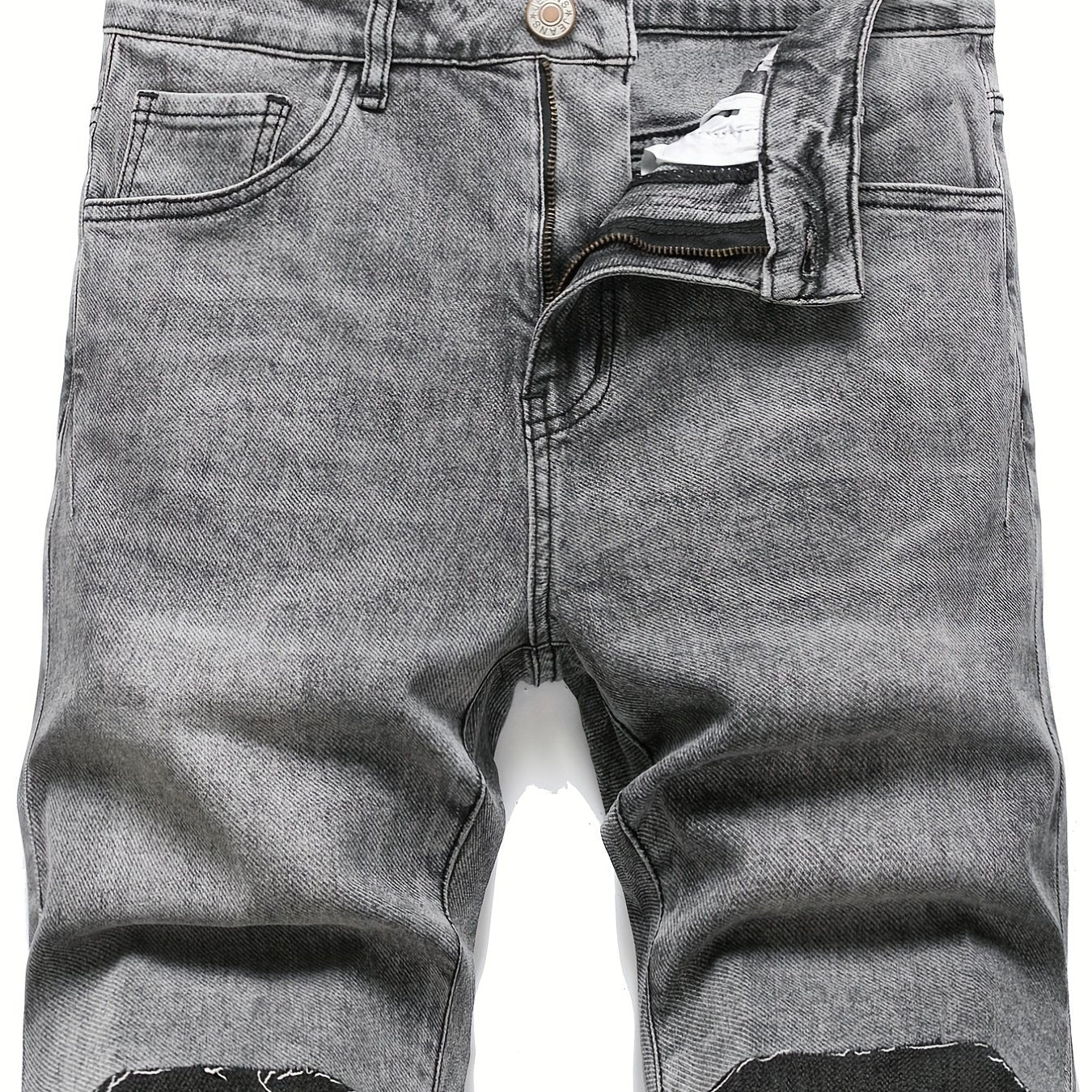 Men's Denim Shorts with Pockets for Summer Casual Wear