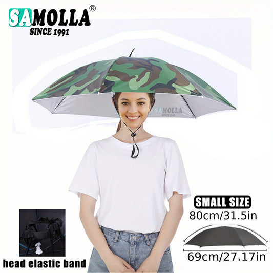 Portable UV Protection Umbrella Hat for Outdoor Fishing