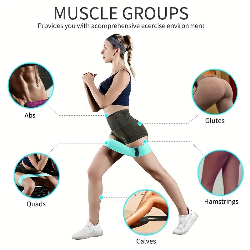 3pcs Non Slip Yoga Resistance Bands for Fitness Stretching Rope Workout