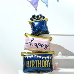 Birthday Cake Balloons Cartoon Decoration Dessert Ornaments