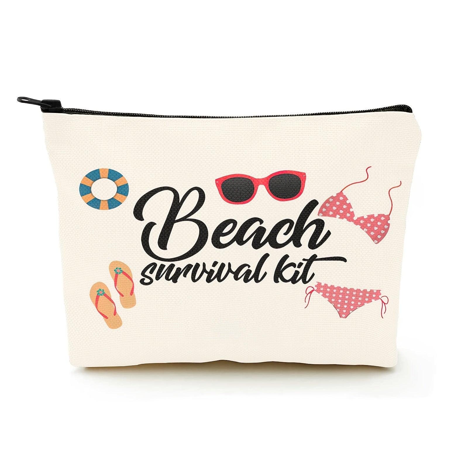 Beach Survival Kit Makeup Bag & Toiletry Organizer