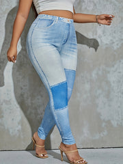 High Waist Slim Jeggings Casual Long Length Leggings Women's Clothing