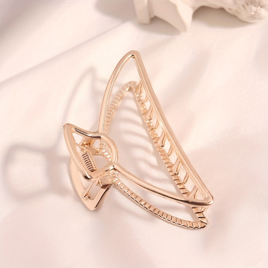 Large Hair Grip Hollow Semi circle Hair Clip