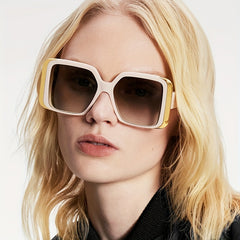 Large Square Sunglasses Tortoiseshell UV400 Sun Shades