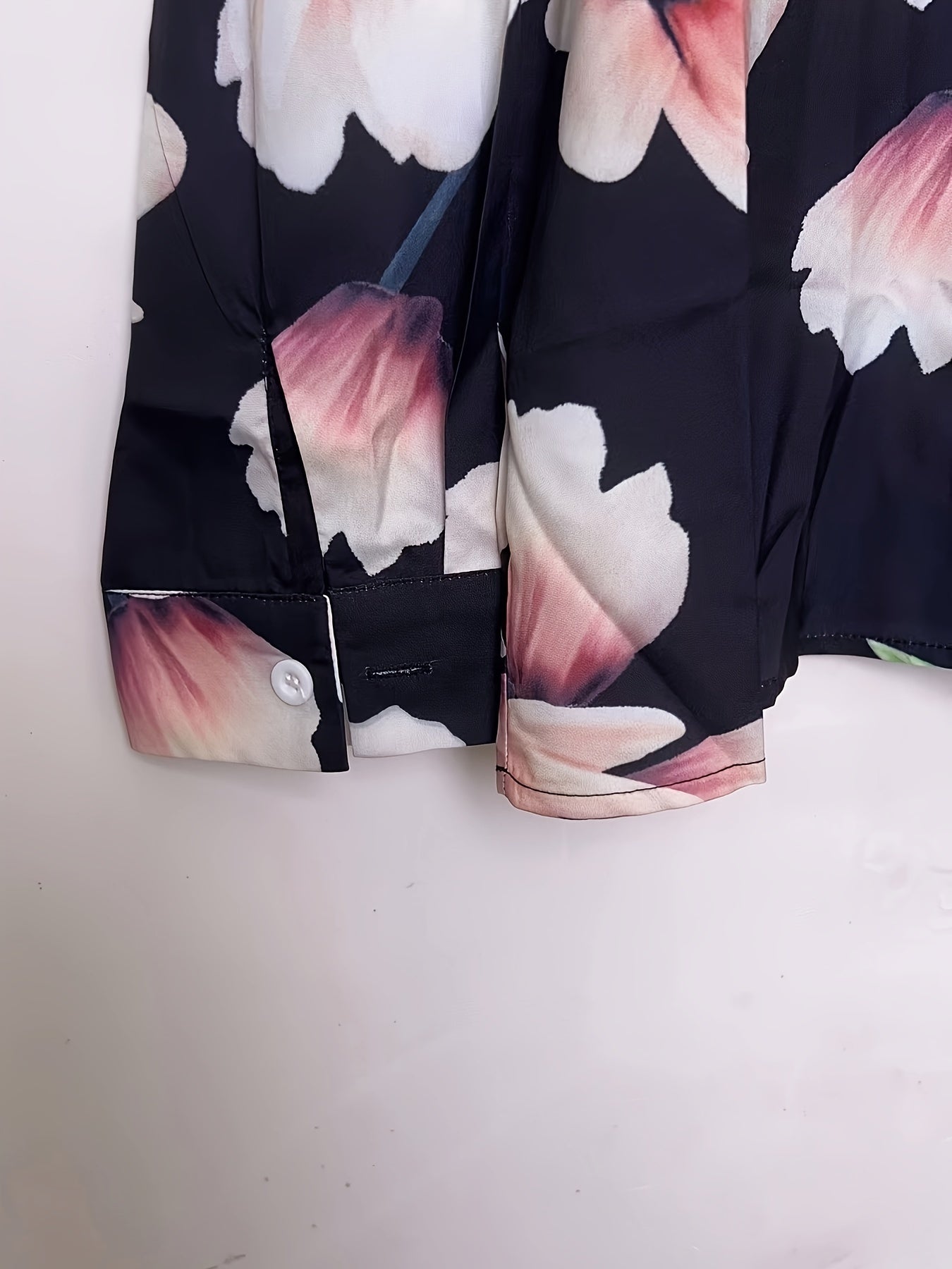 Floral Print Long Sleeve Blouse