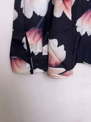 Floral Print Long Sleeve Blouse