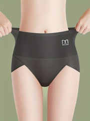 Letter Print Briefs Comfy & Breathable Stretchy Intimates Panties