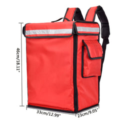 Red 42L Insulated Food Backpack Hot & Cold Thermal Cooler Bag