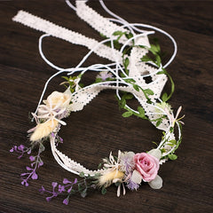 Flower Leaf Headband Tiara Bride Wedding Hair Accessories