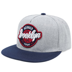 Letter Embroidery Snapback Hat Red Unisex Baseball Cap