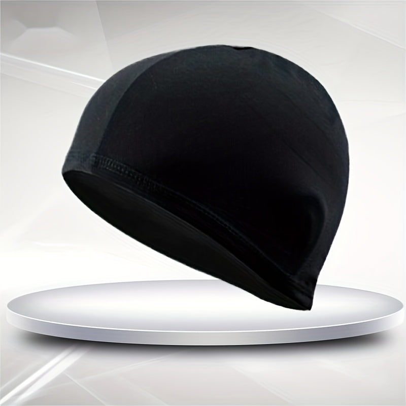 Ultra Thin Cloth Swim Cap with Ear Protection - Unisex Elastic Headband