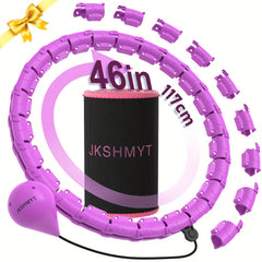JKSHMYT Weighted Hoop for Weight Loss 46 Inch with Waist Trainer for Women