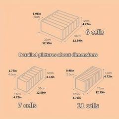 Underwear Storage Boxes Divider Drawer Organiser Women's Lingerie