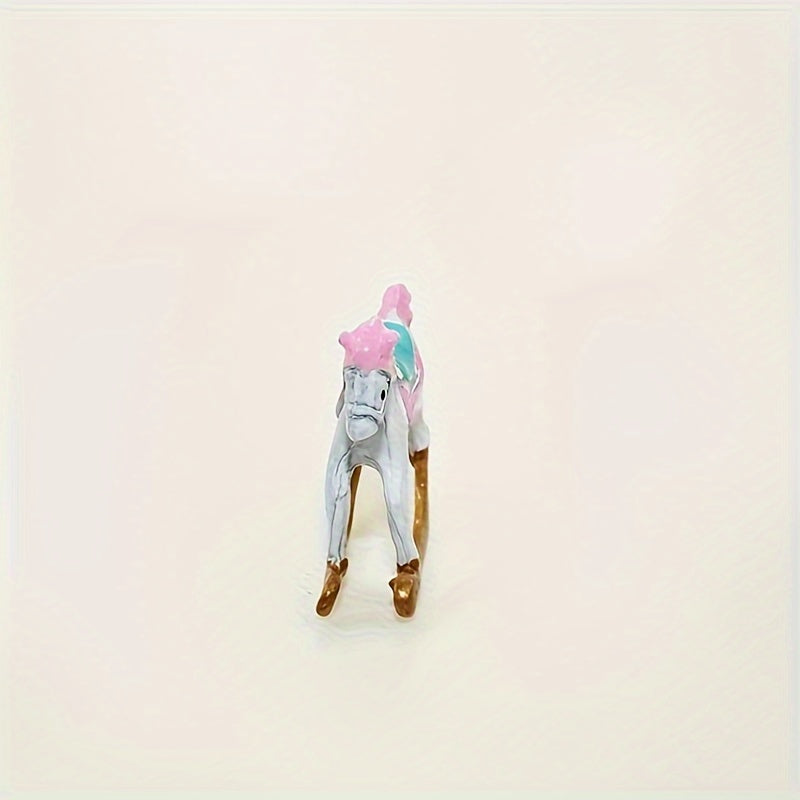 Mini Wooden Horse Decoration Ornament Toy