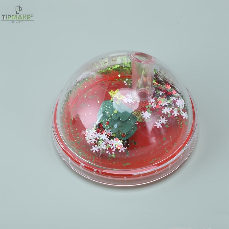 Christmas Series Plastic Cup Large Capacity Hand held Christmas Cup