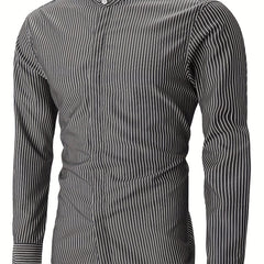 Men's Stripe Long sleeve Shirt - Spring & Summer