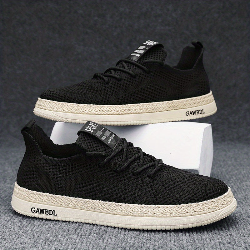 Men's Casual Low Top Lace-up Sneakers Comfortable Walking Shoes