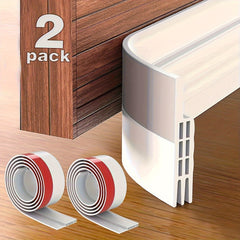 2pcs Bathroom Waterproof Strips Self adhesive Door Bottom Sealing Strips