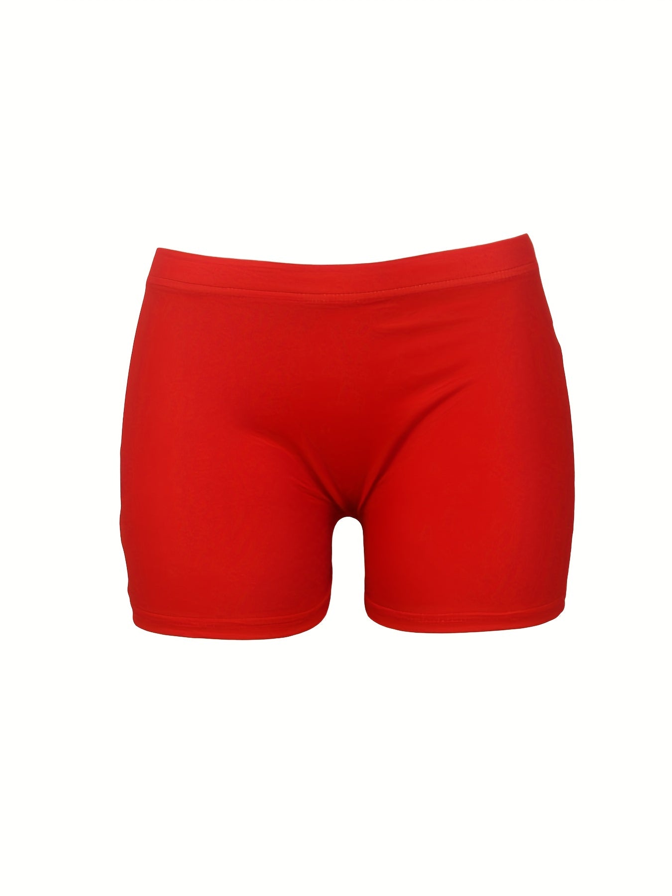Colorblock Letter Print Skinny Yoga Shorts for Women