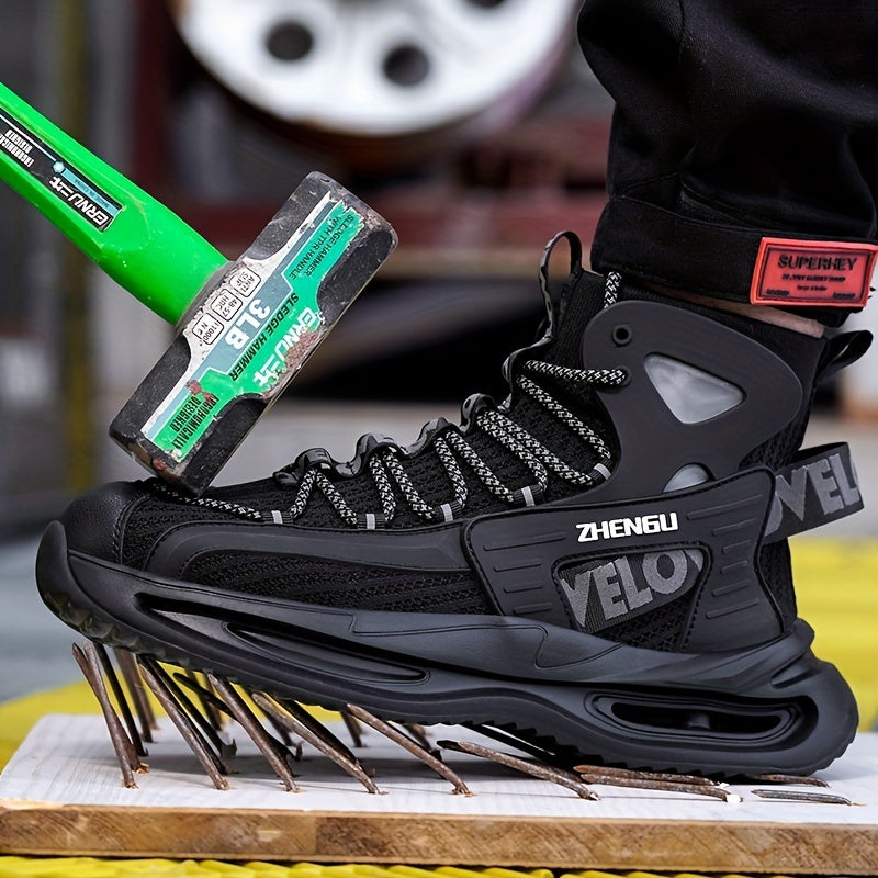 Men's Safety Shoes Puncture Proof Steel Toe Work Shoes