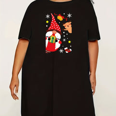 Gnome & Snowflake Deer Lounge Dress