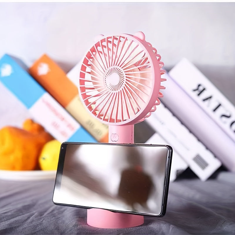 Mini USB Rechargeable Fan Portable Foldable Pocket Quiet Fan