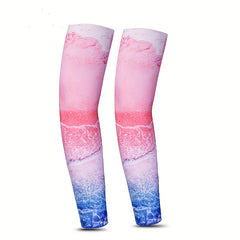 Men's UV Protection Arm Sleeves Printed Armguard