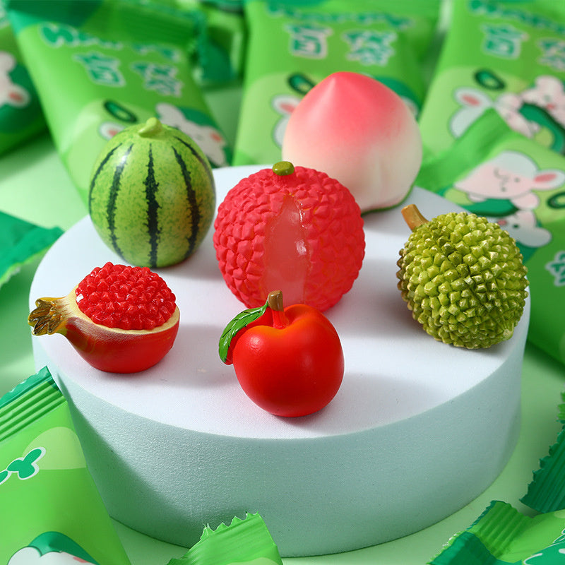 Large Fruit Surprise Bag Faux Banana Watermelon Durian Toy Gift