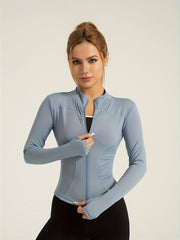 High Stretch Quick Drying Yoga Jacket Slim Fit Coat Women's Activewear