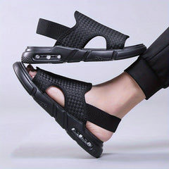Men's Plaid Slip On Slide Sandals for Summer