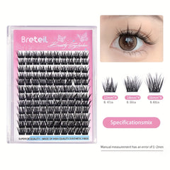 Little Devil Style Cluster Lashes Synthetic Fiber 12 Rows for Fuller Lashes