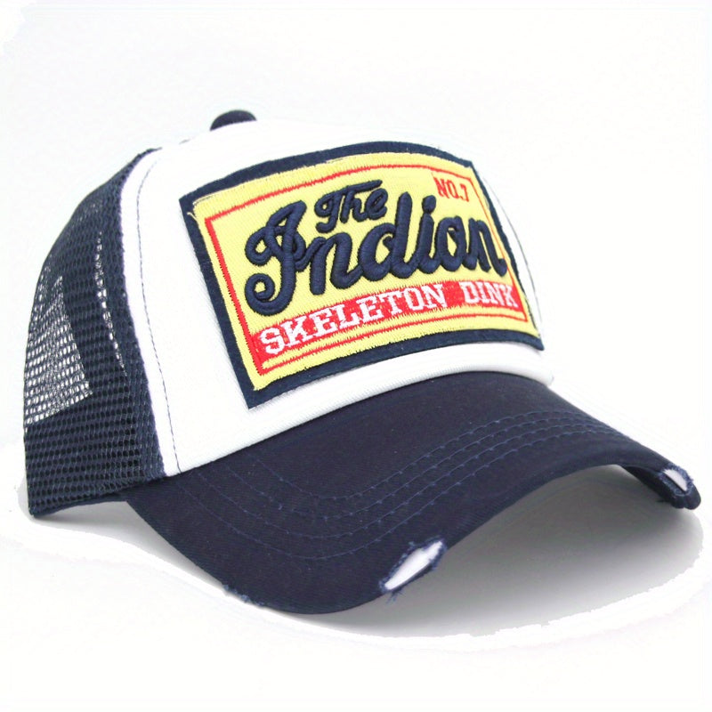 Embroidered Mesh Baseball Cap Snapback Dad Hat