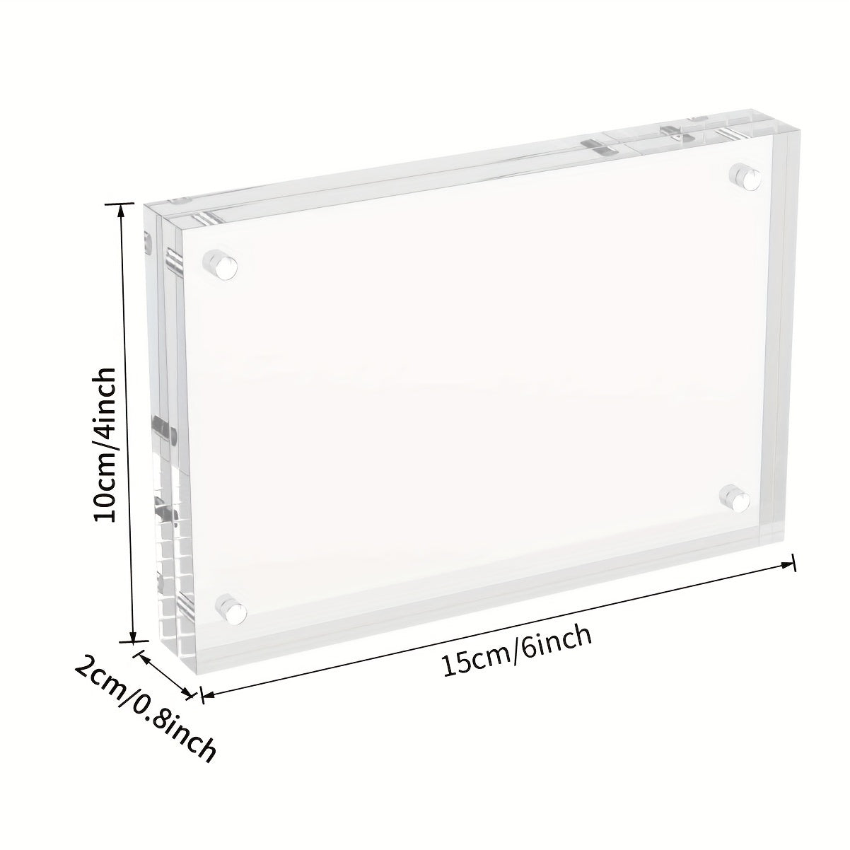 Acrylic Picture Frame 10x16 Clear Double Sided Photo Display