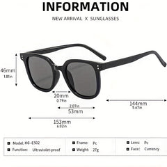 Street Style Men's Sunglasses Orange Pink Green Tea Gray