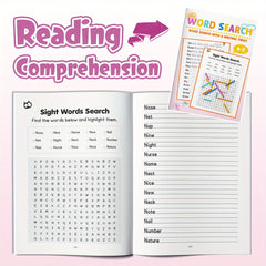 Interactive Word Puzzle Book for Kids Ages 6-12 Boost Vocabulary & Focus Skills