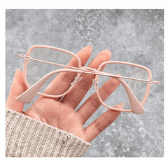 Anti Light Men's Glasses Large Square Frame