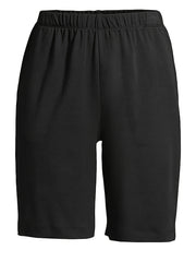 Sporty Shorts Women's Plus Solid Elastic High Rise Slim Fit