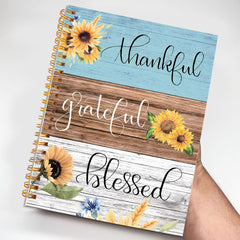 Thankful Sunflower & Bible Verse Notebook 5x8 Writing Journal